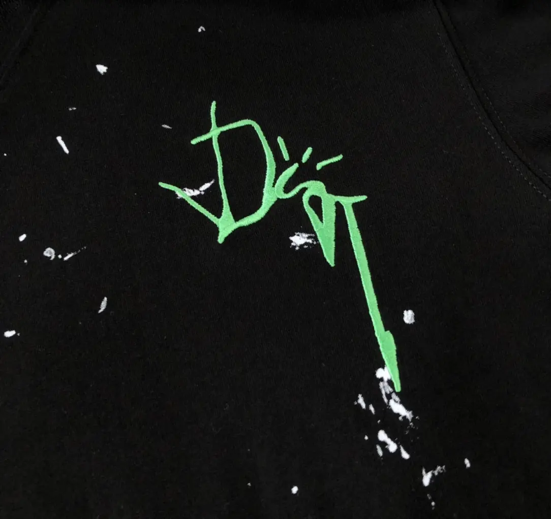 Dior CD 2022 NEW Freehand Graffiti T-shirt