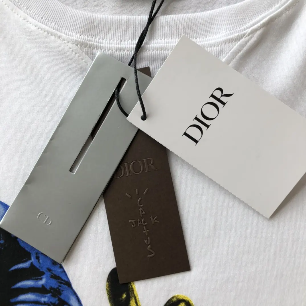 Dior CD 2022 MrkimJones&PeterDiog abstract logo T-shirt