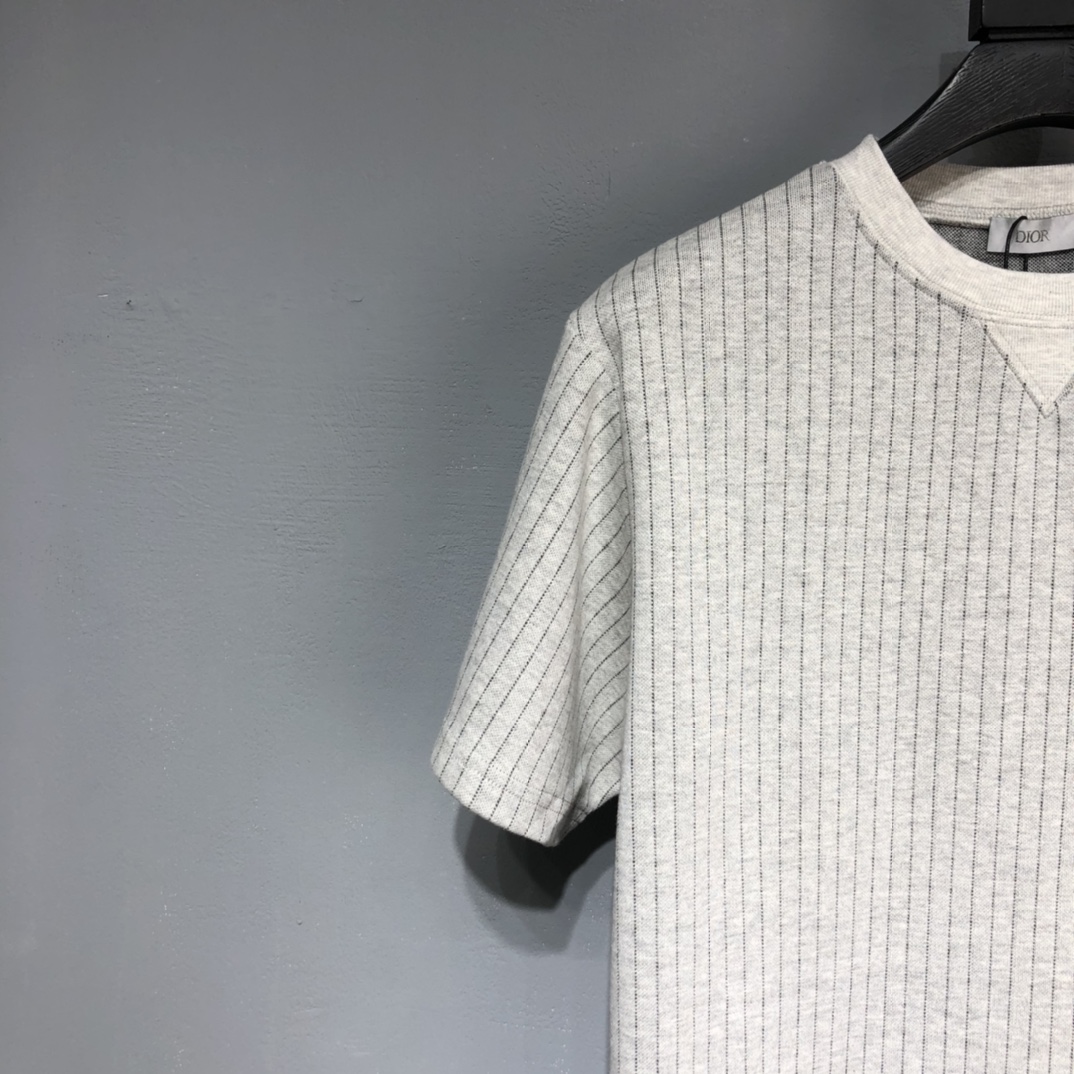 DIOR 2022SS new collection Stripe knitting T-shirt