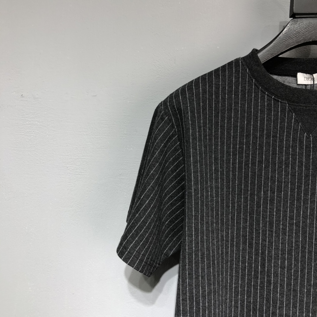 DIOR 2022SS new collection Stripe knitting T-shirt
