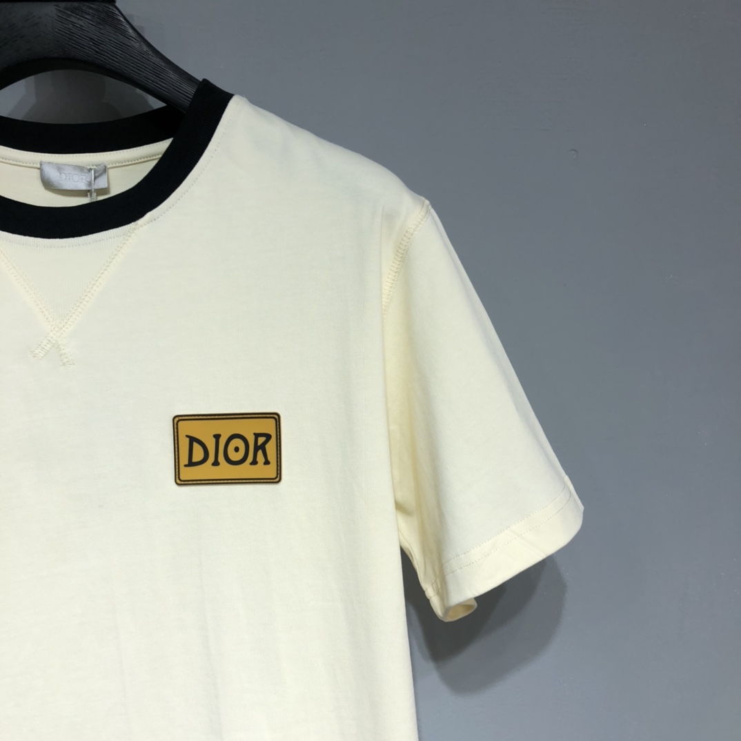 DIOR 2022SS color matching silhouette T-shirt