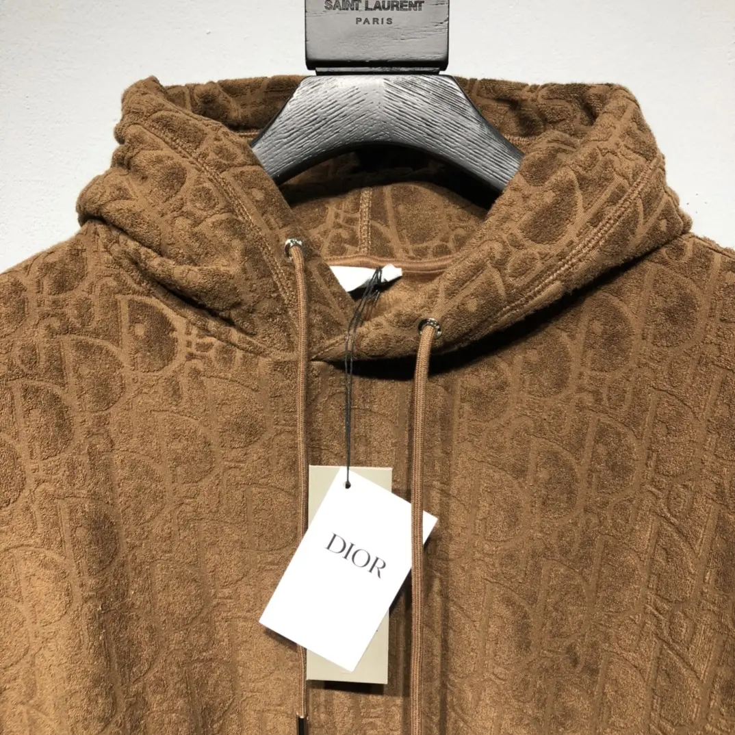 Dior 2022FW fashion hoodies in brown