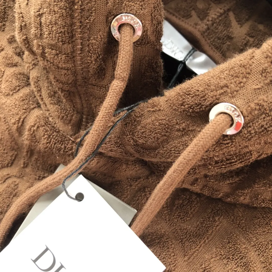 Dior 2022FW fashion hoodies in brown