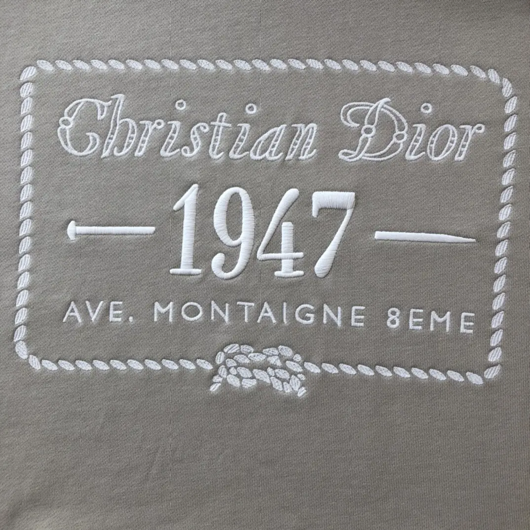 Dior 2022FW fashion 1947 hoodies in beige