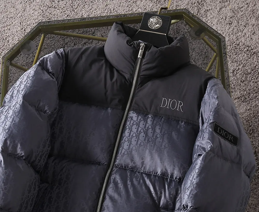 Dior 2022 new  oblique down jacket in grey