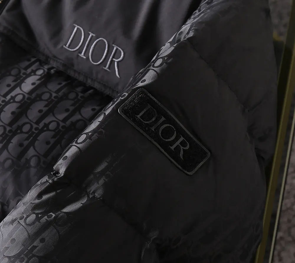 Dior 2022 new  oblique down jacket in black