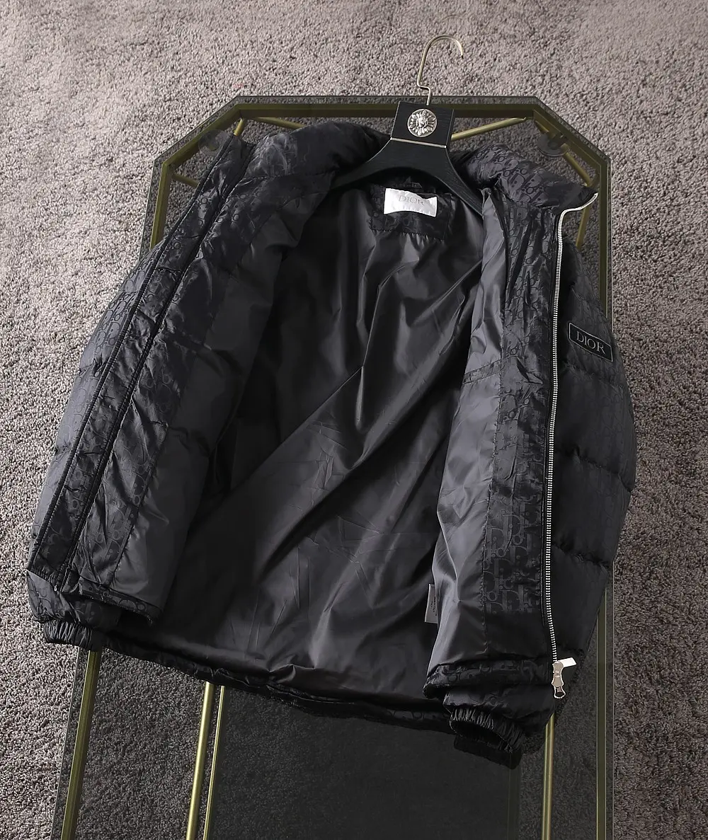 Dior 2022 new  oblique down jacket in black