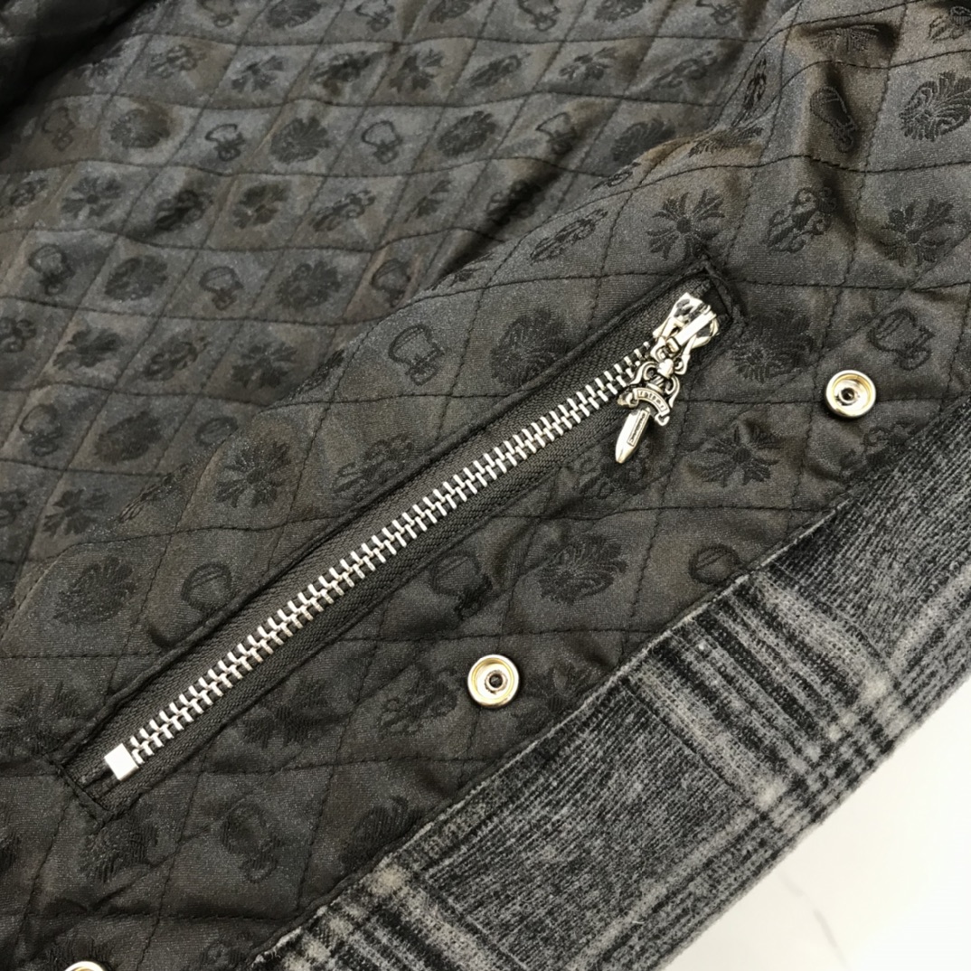 Chrome Hearts Shirt Flannel in Gray