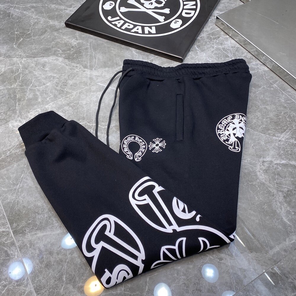 Chrome Hearts Pants Cotton in Black