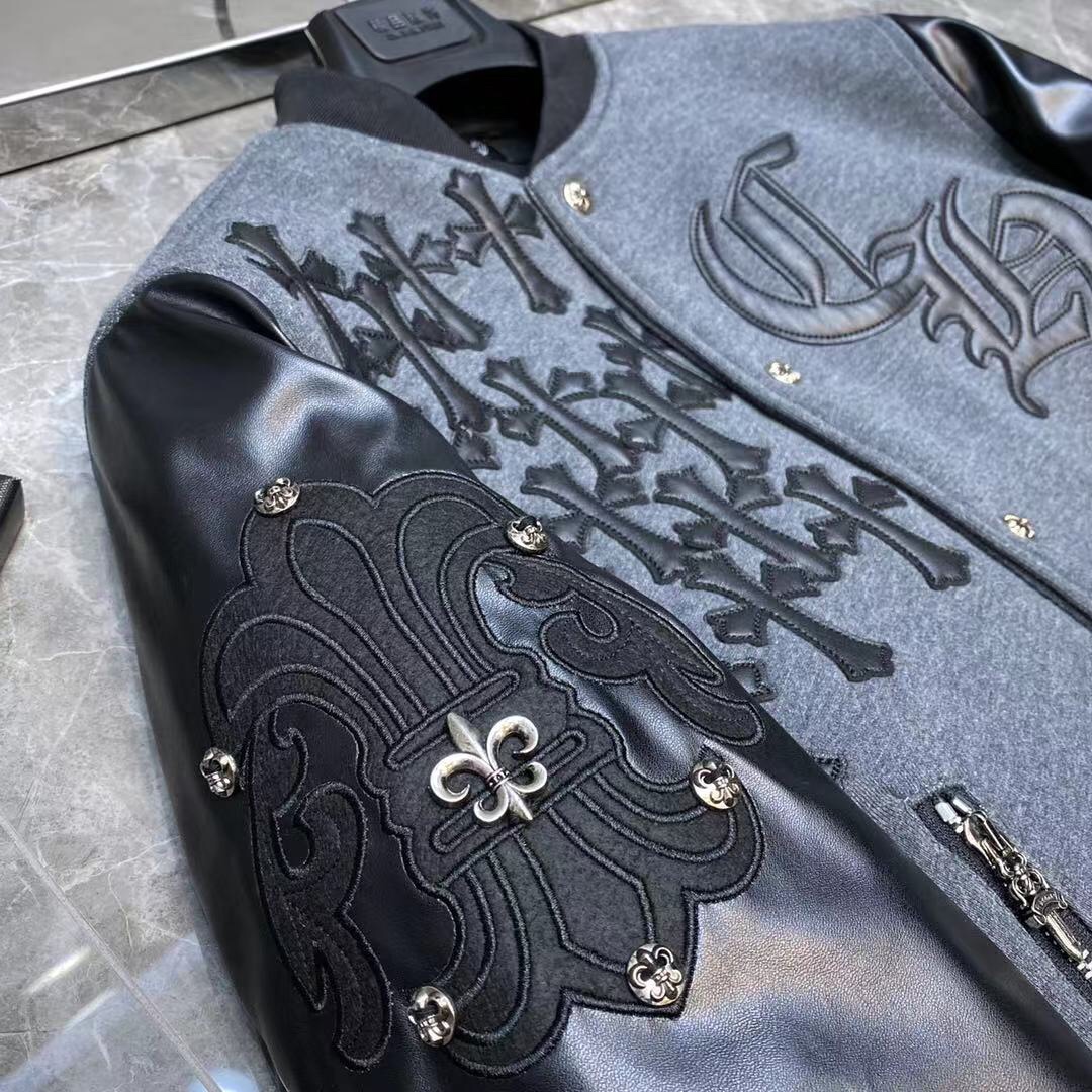 Chrome Hearts Jacket Varsity Letterman in Black