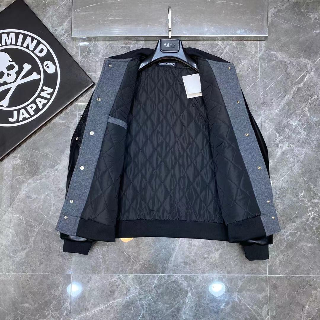 Chrome Hearts Jacket Varsity Letterman in Black