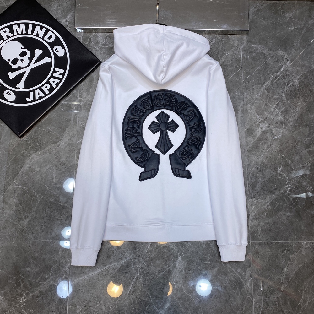 Chrome Hearts Jacket Classic Horseshoe in White