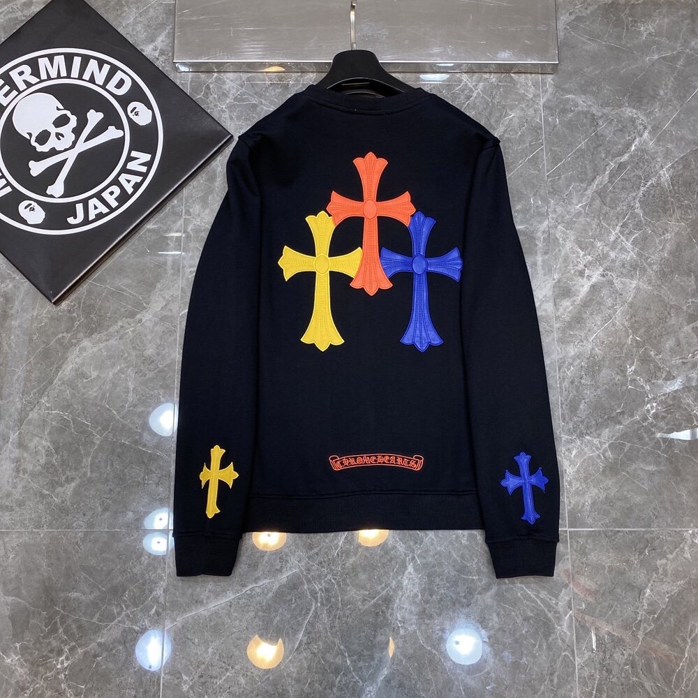 Chrome Hearts Hoodie 3 Color CROSS in White