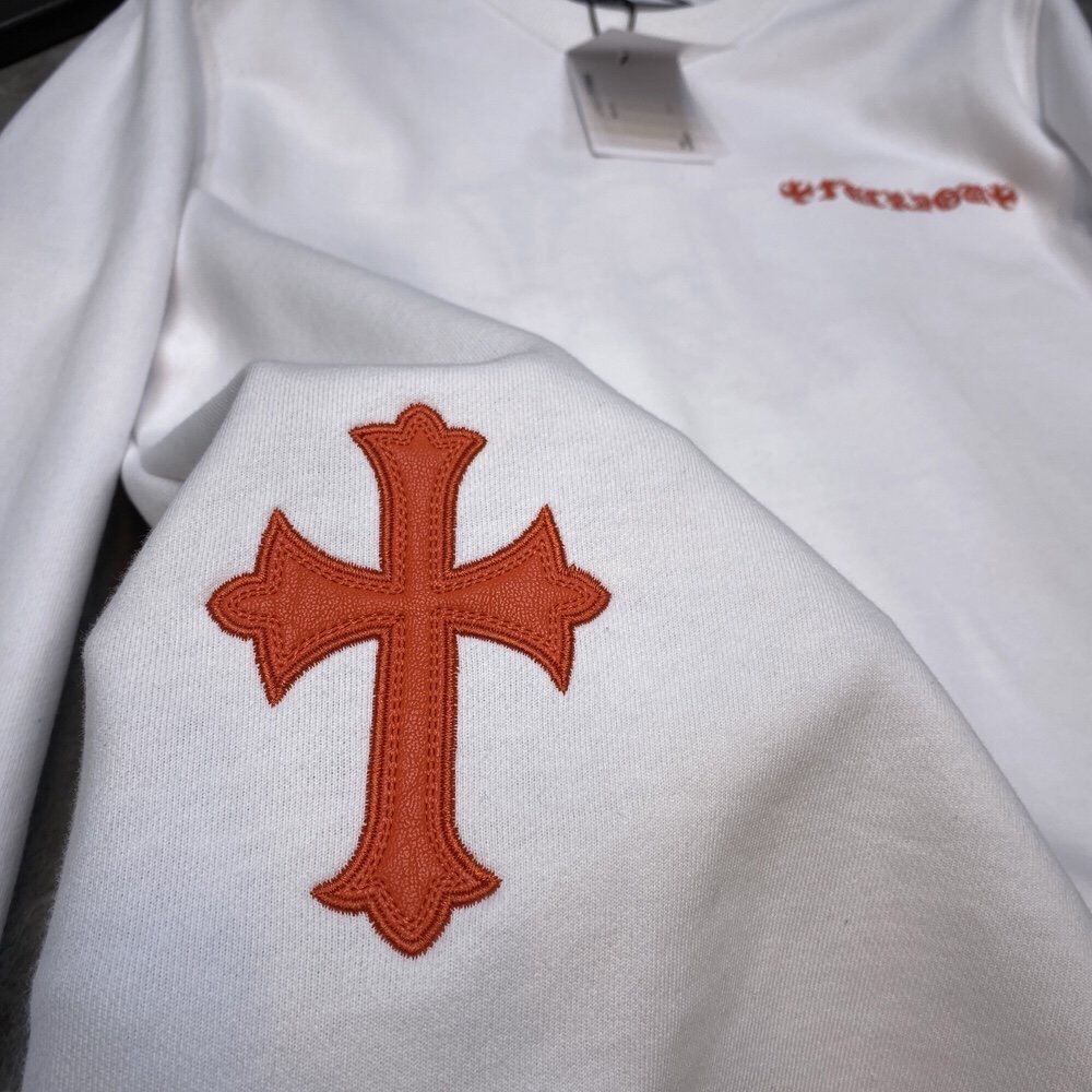 Chrome Hearts Hoodie 3 Color CROSS in White