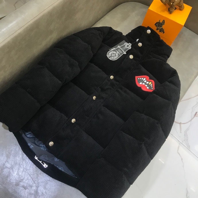 Chrome Hearts Down Jacket Puffer in Black