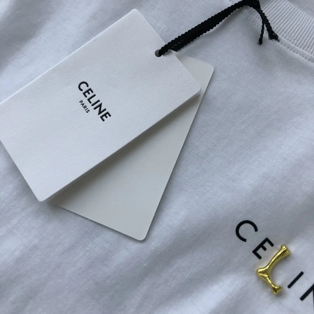 CELINE 2022SS new arrival T-shirt in white