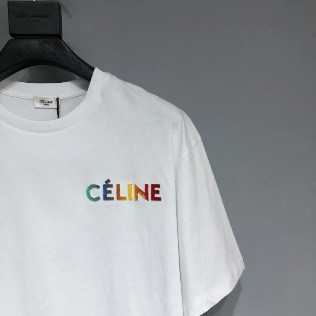 CELINE 2022SS new arrival T-shirt in white