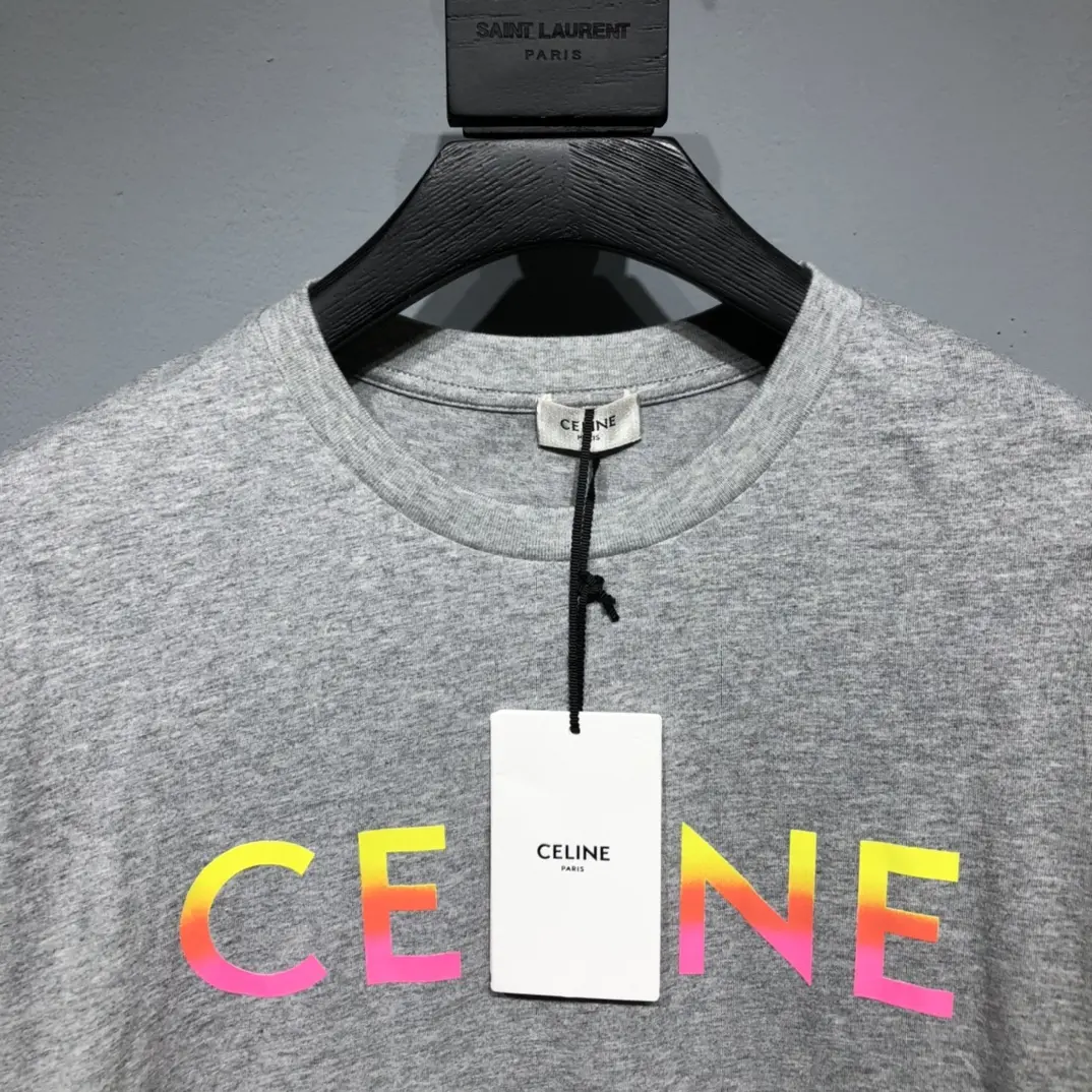 CELINE 2022SS new arrival T-shirt in grey