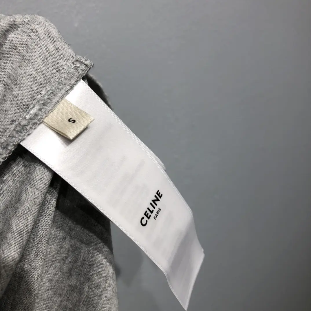 CELINE 2022SS new arrival T-shirt in grey