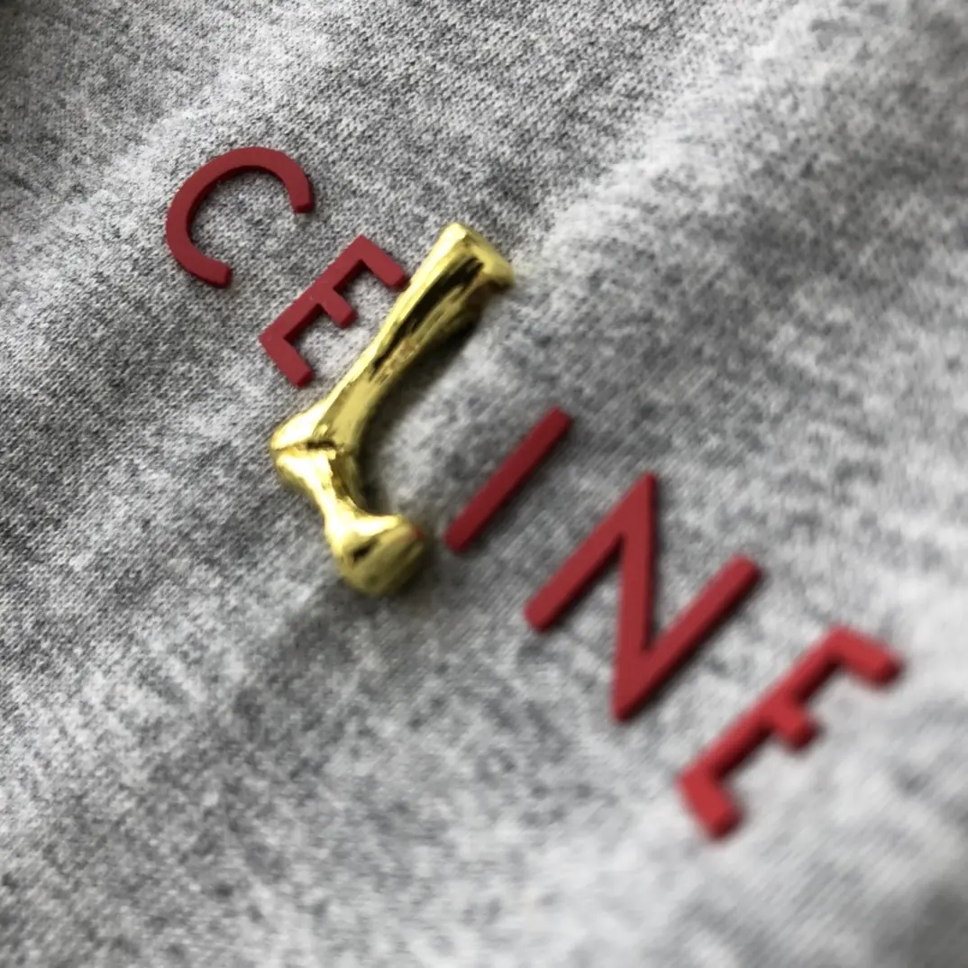 CELINE 2022SS new arrival T-shirt in grey