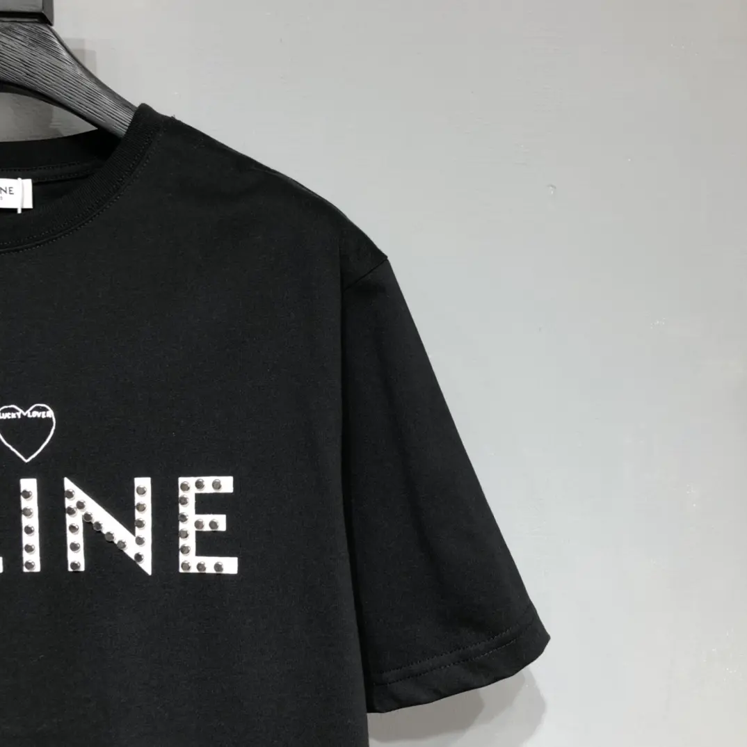 CELINE 2022SS new arrival T-shirt in black