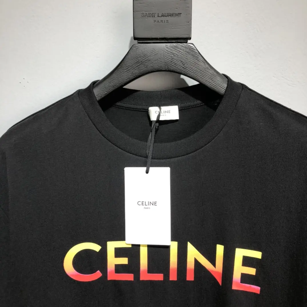 CELINE 2022SS new arrival T-shirt in black