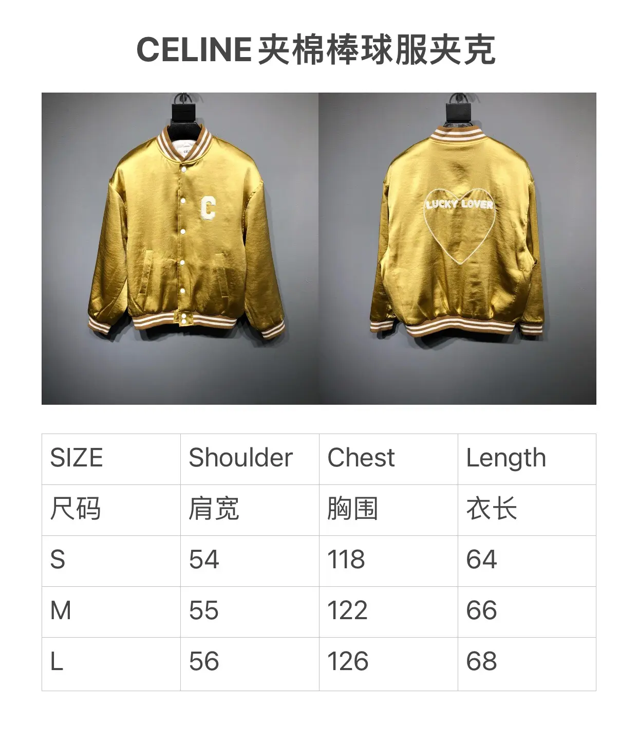 CELINE 2022SS Denim jacket in gold