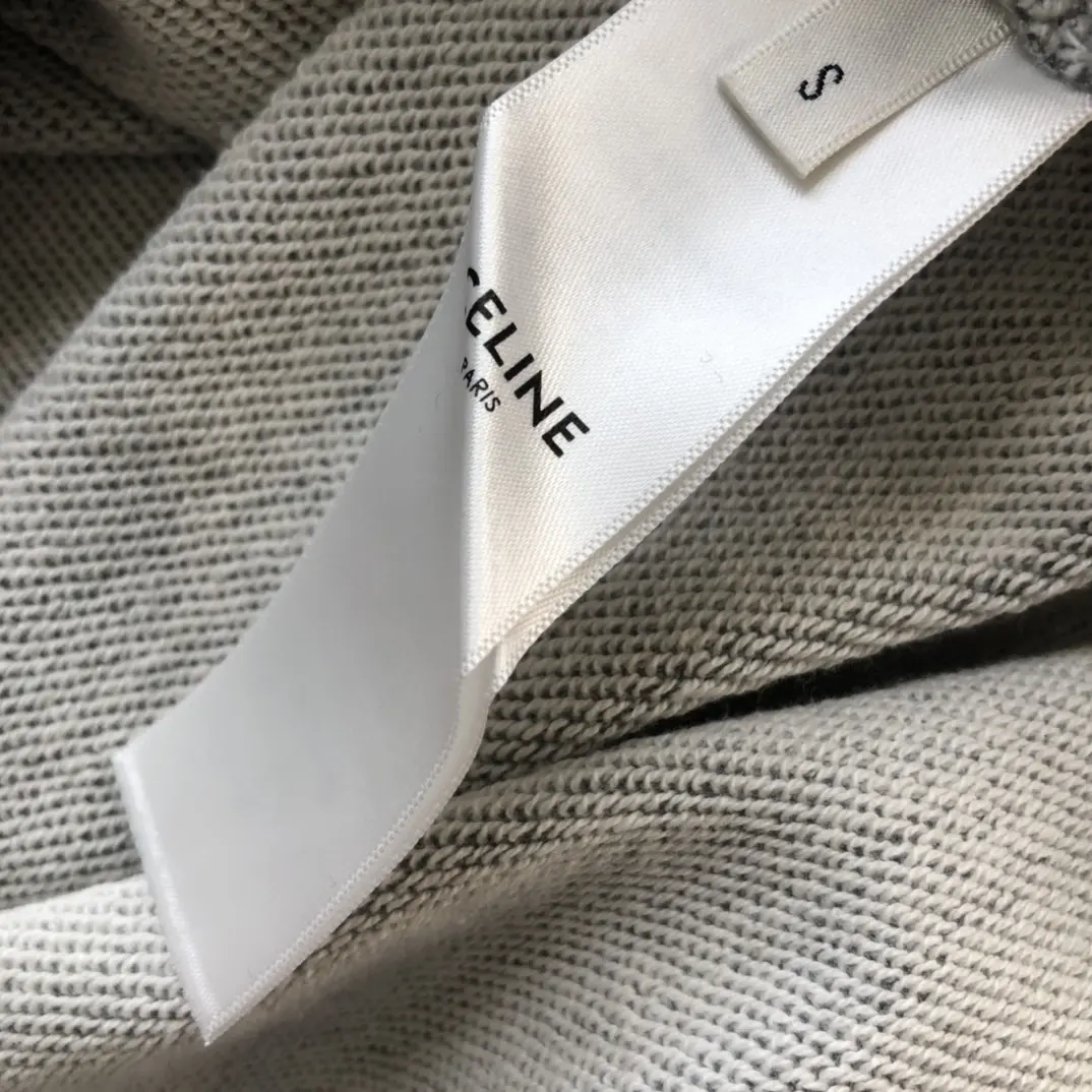 CELINE 2022FW fashion hoodies in grey