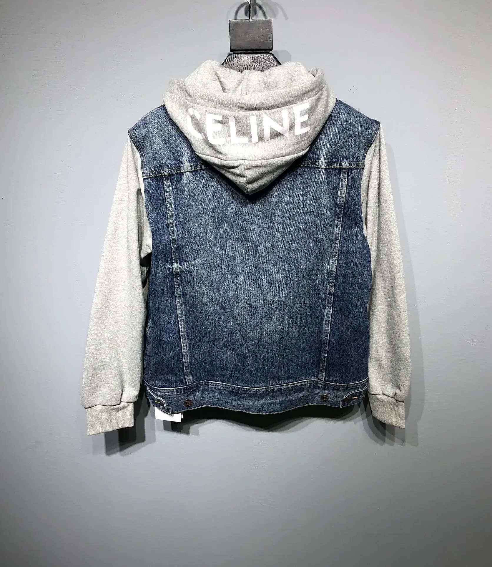 CELINE 2022 Denim jacket in blue&white