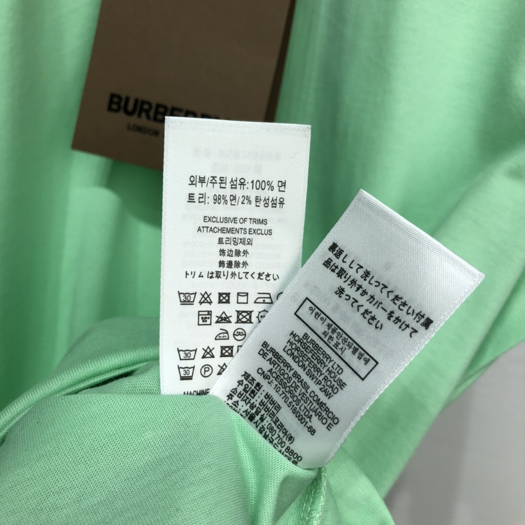 Burberry T-shirt Location Print Cotton Oversized