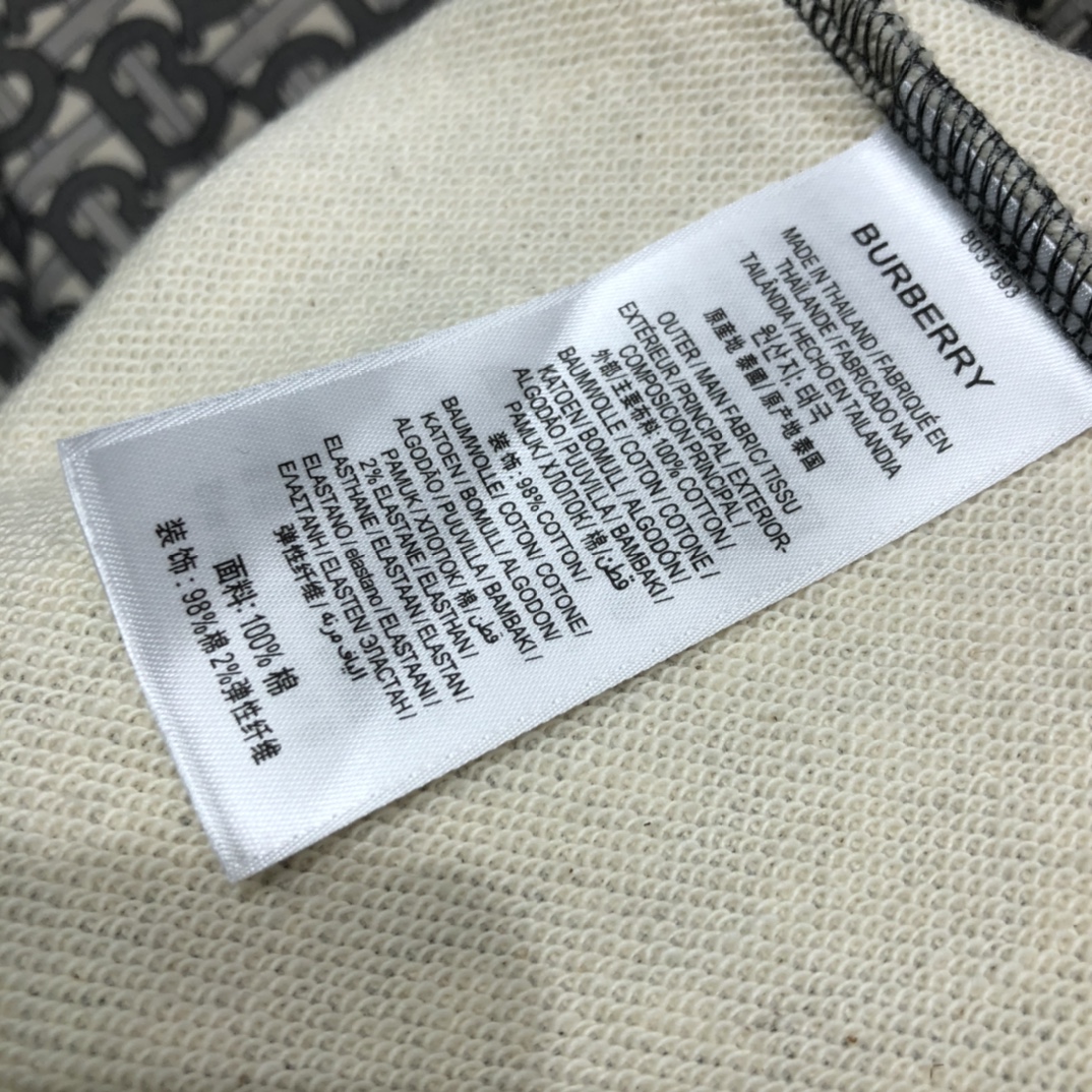 Burberry Sweatshirt Monogram Print Cotton