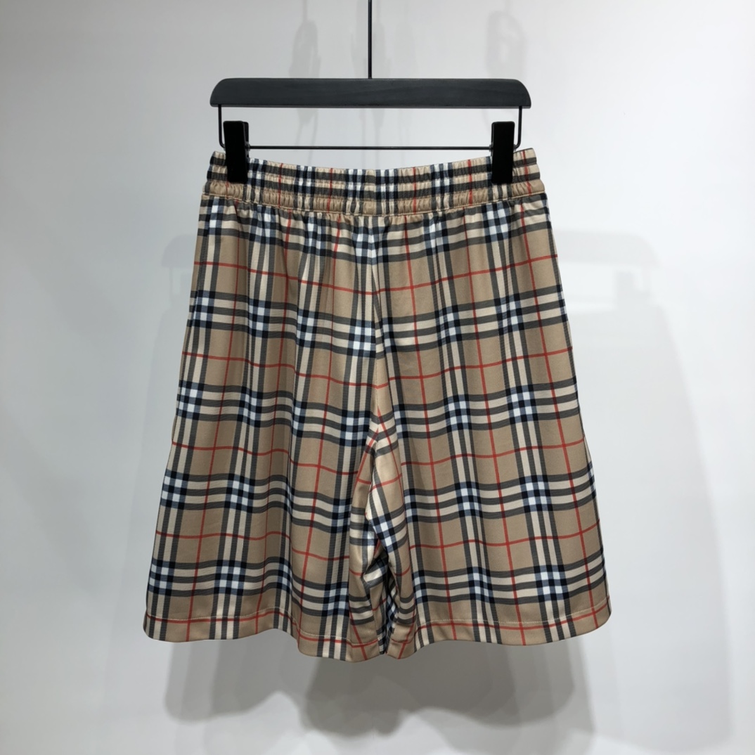 Burberry Shorts Check Drawcord Swim