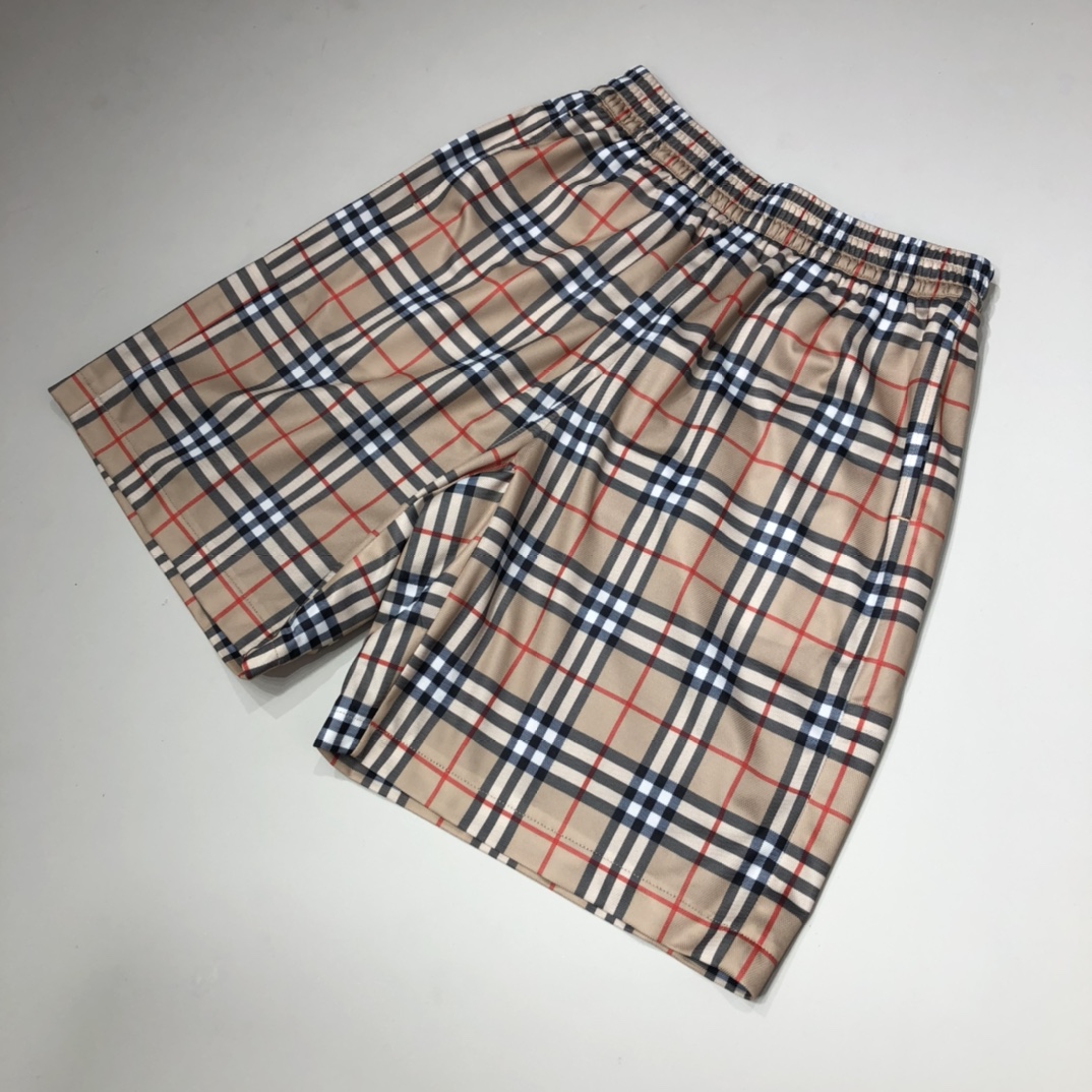 Burberry Shorts Check Drawcord Swim