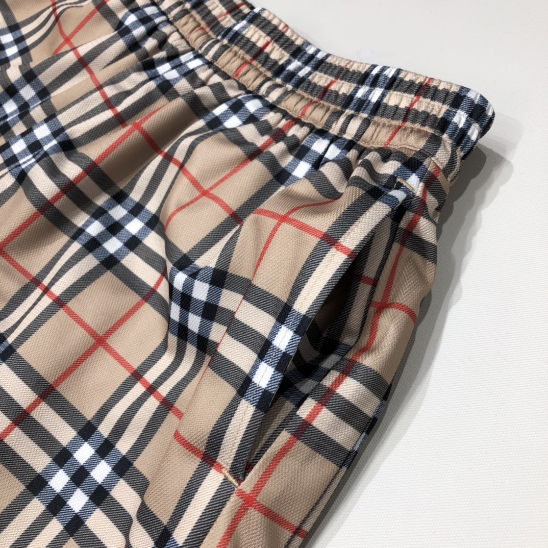 Burberry Shorts Check Drawcord Swim