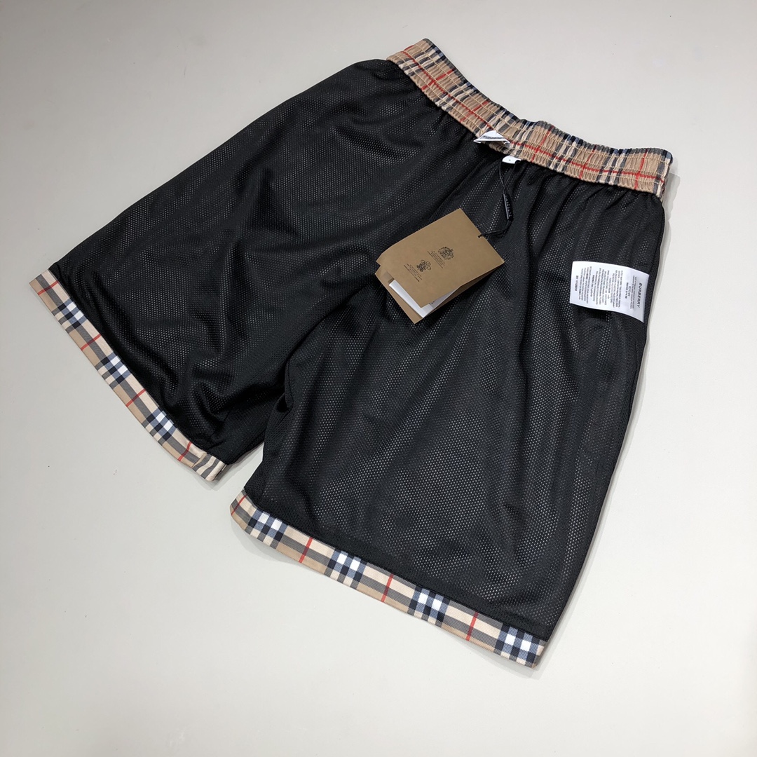 Burberry Shorts Check Drawcord Swim