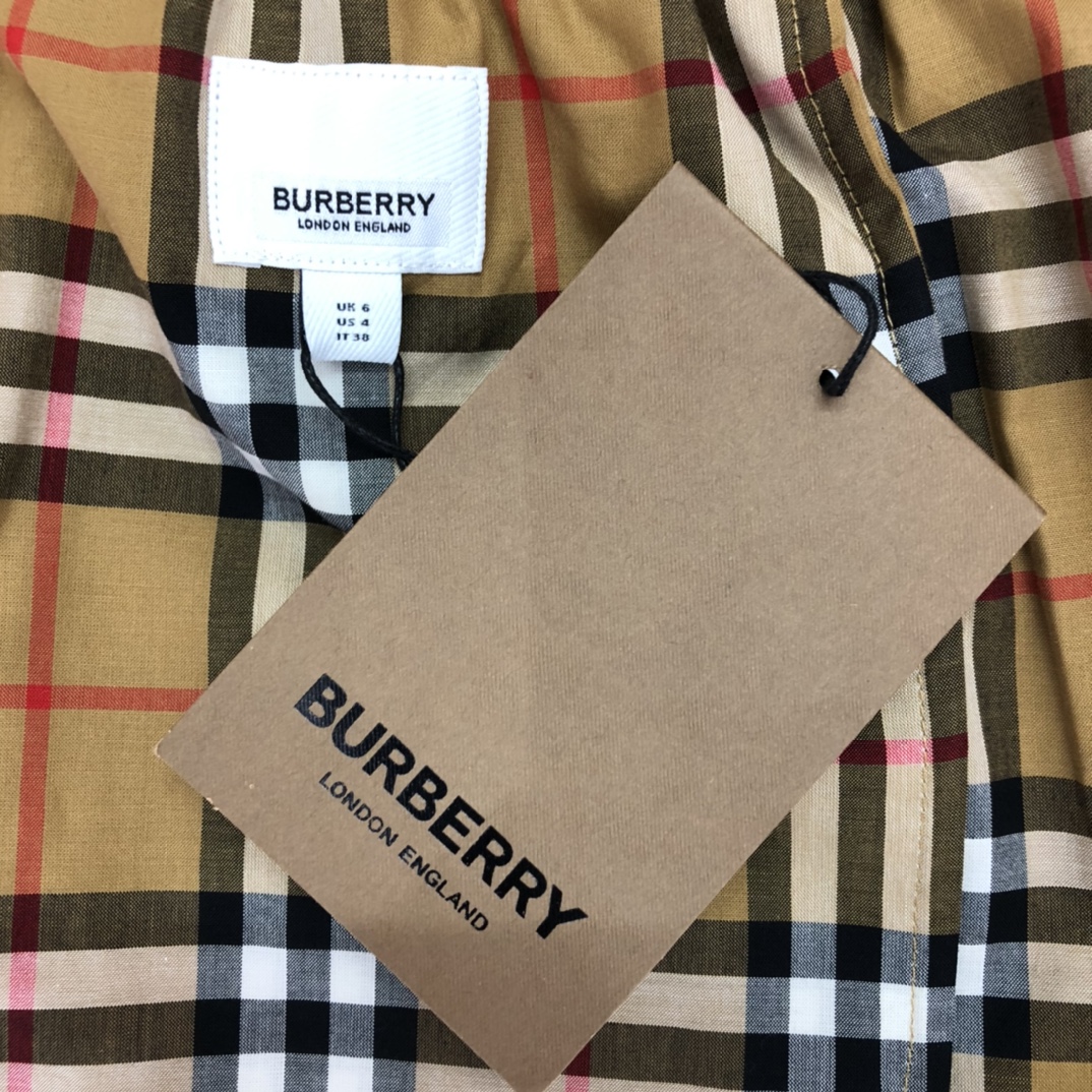 Burberry Shorts Check Drawcord Swim