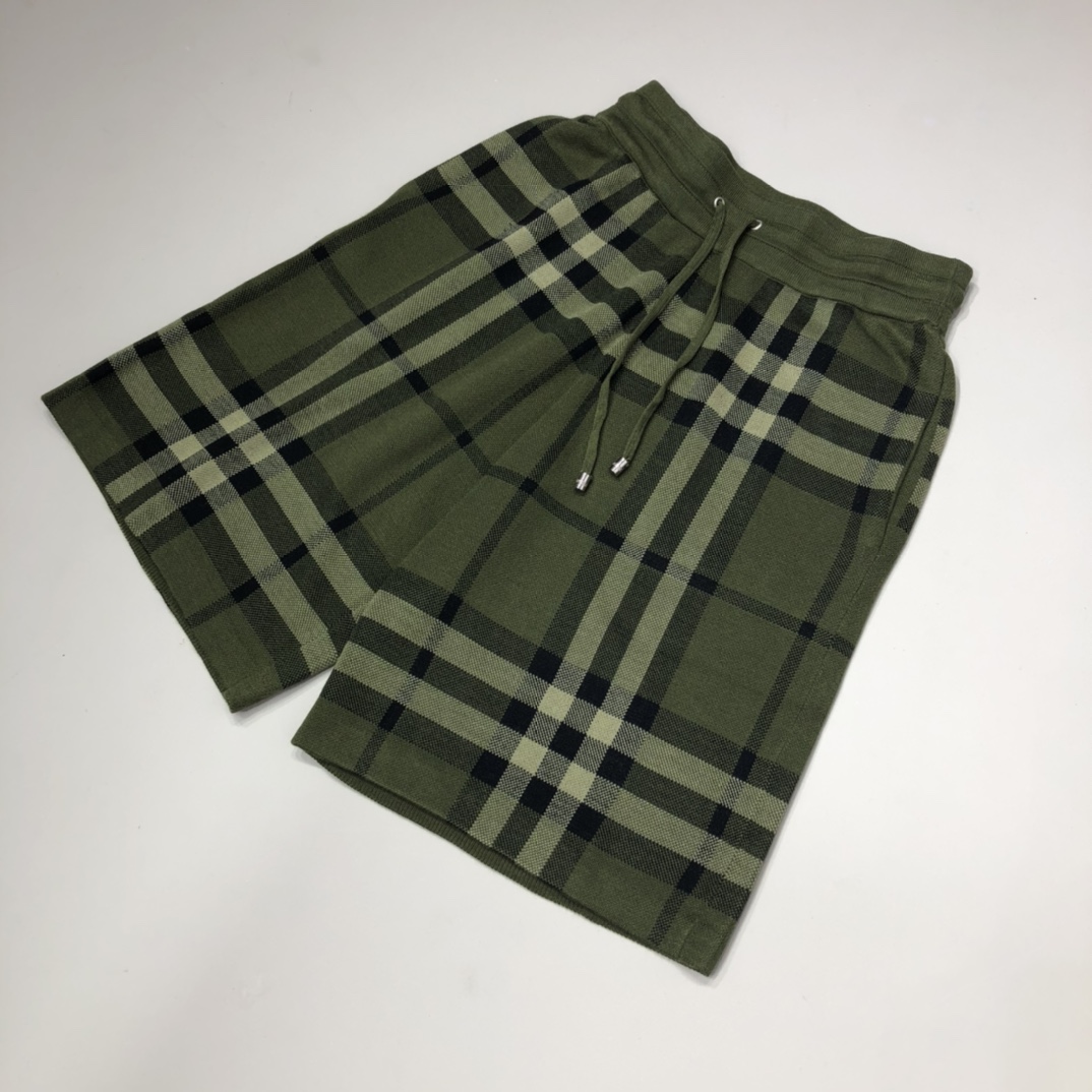 Burberry Shorts Check Drawcord Swim