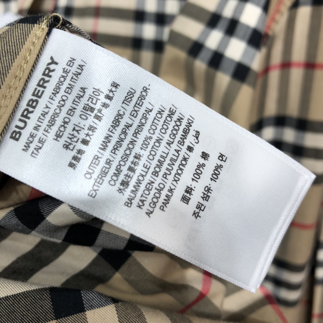 Burberry Shirt Small Scale Check Stretch Cotton