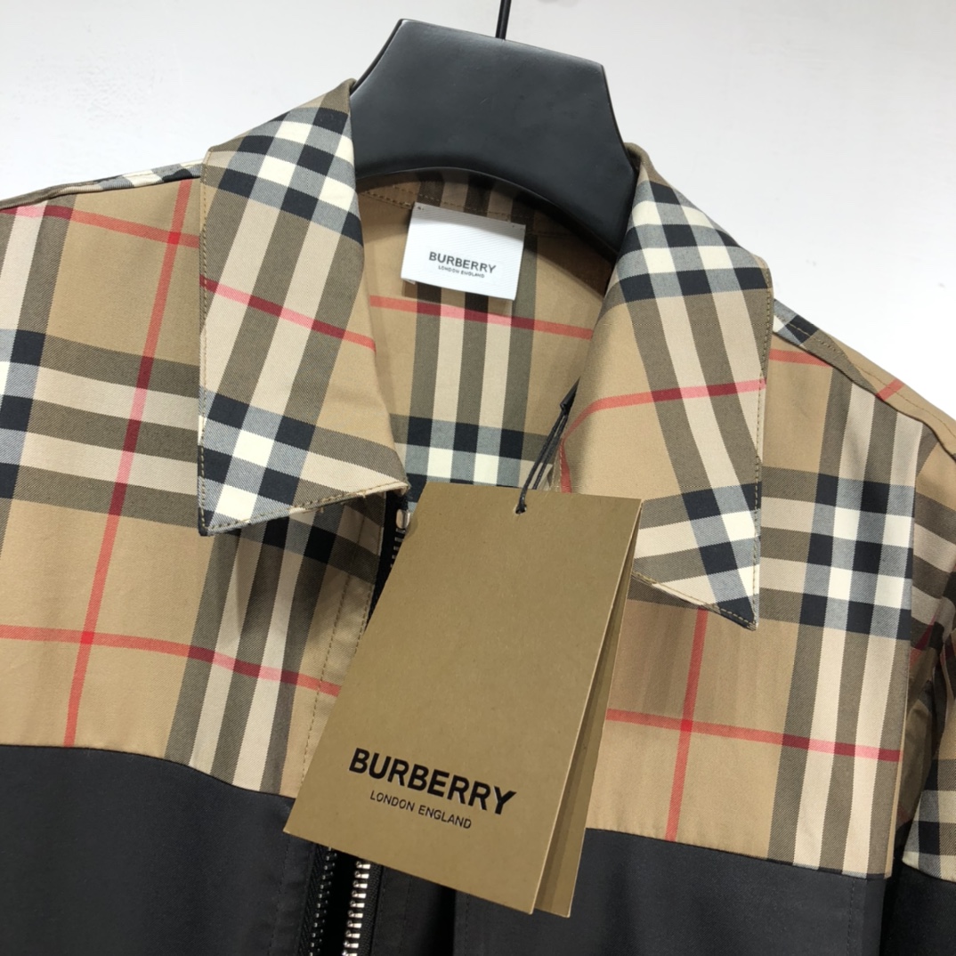 Burberry Shirt Short-sleeve Poplin in Brown