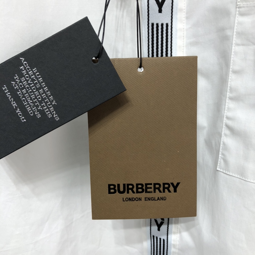 Burberry Shirt Short-sleeve Monogram Motif Stretch