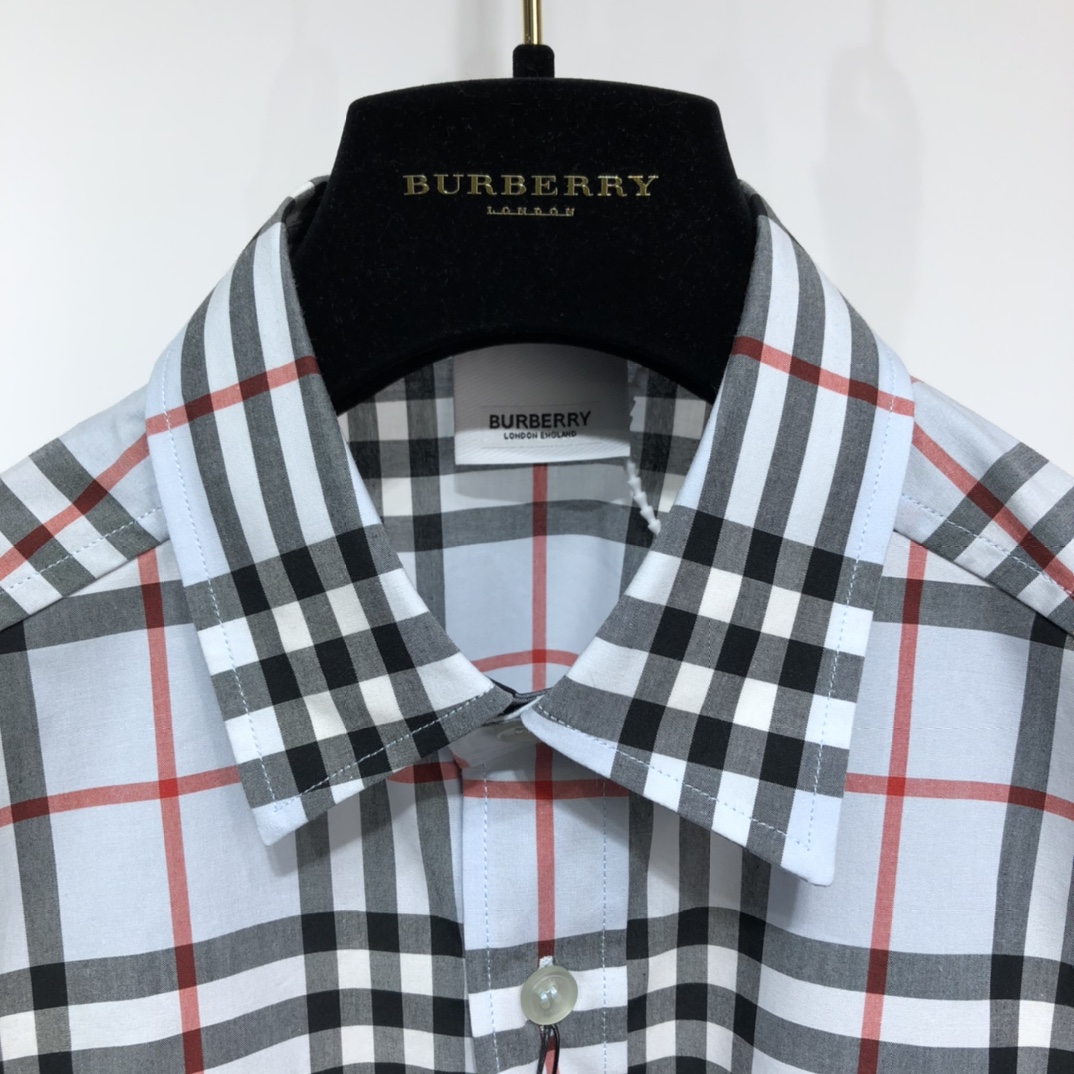 Burberry Shirt Short-sleeve Monogram Motif Stretch