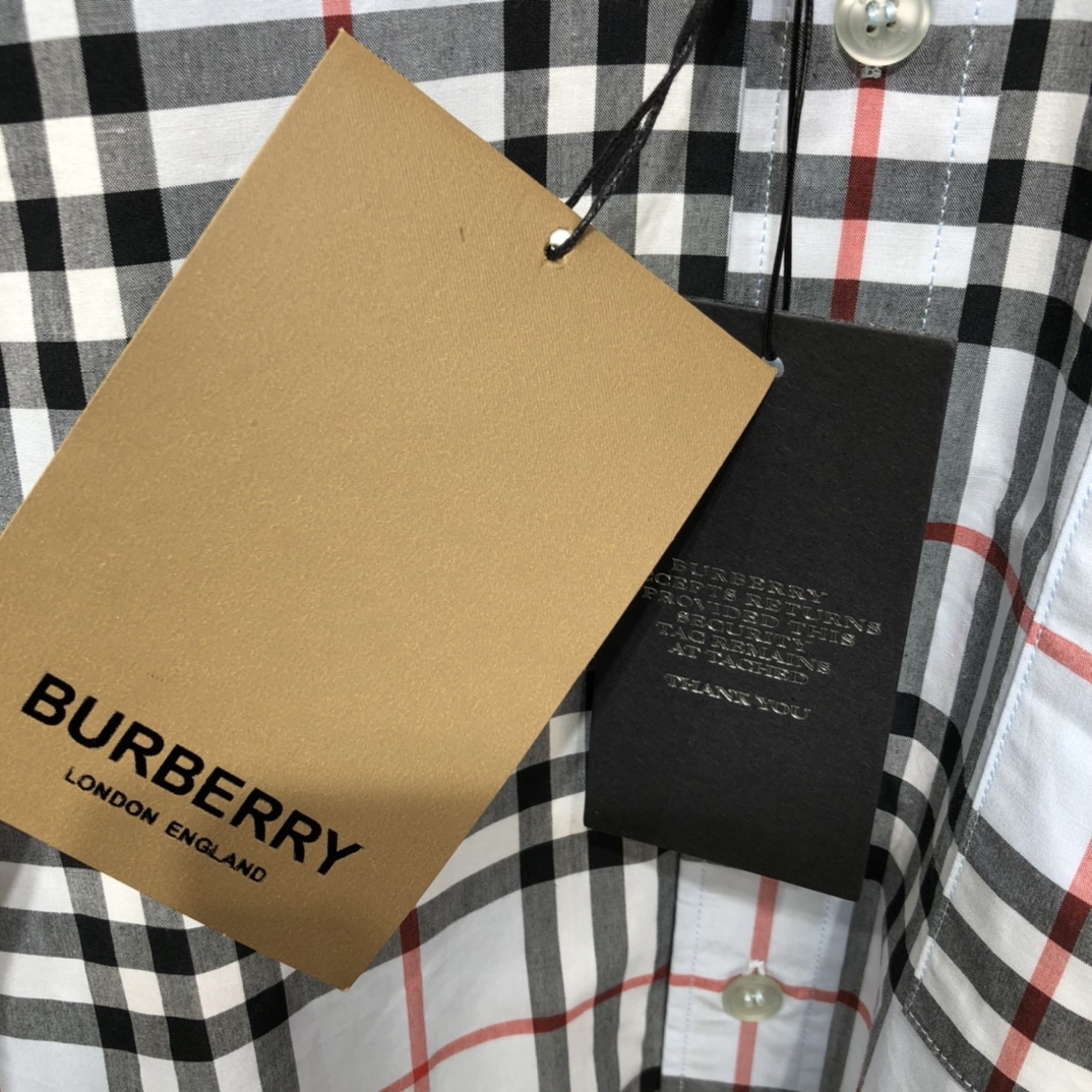 Burberry Shirt Short-sleeve Monogram Motif Stretch