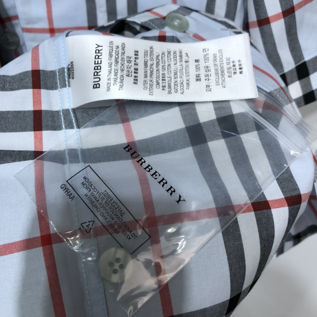 Burberry Shirt Short-sleeve Monogram Motif Stretch