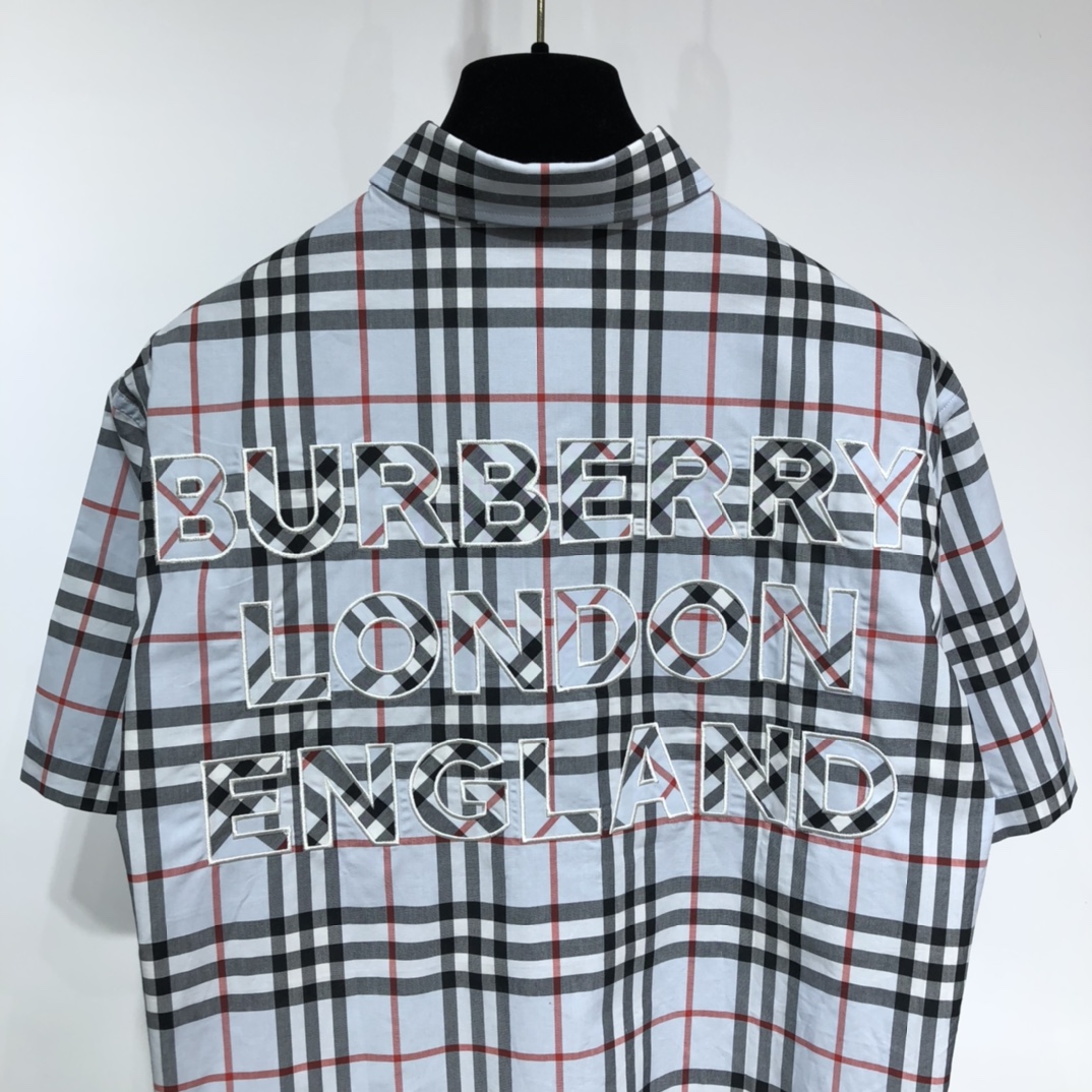 Burberry Shirt Short-sleeve Monogram Motif Stretch