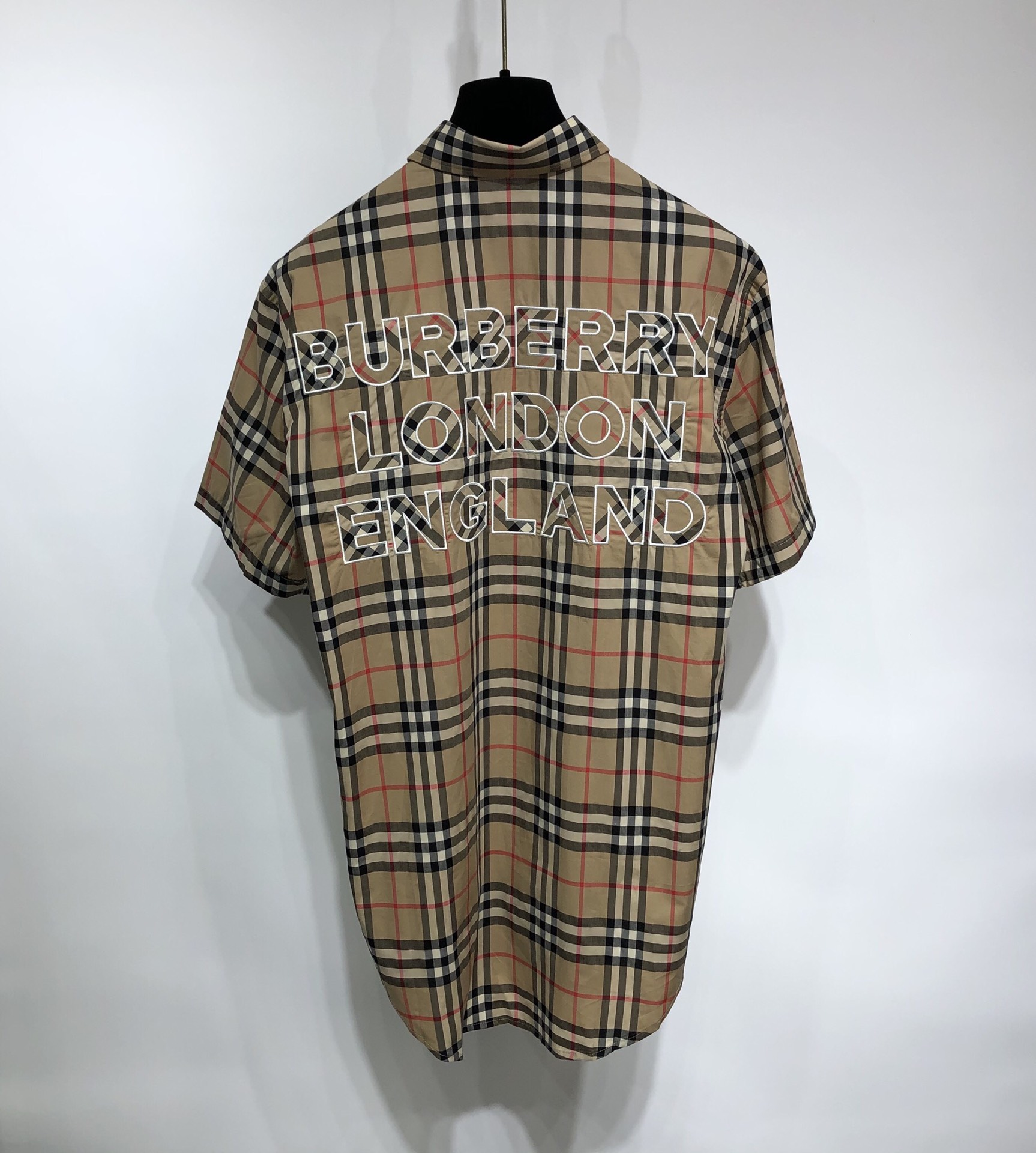 Burberry Shirt Short-sleeve Monogram Motif Stretch