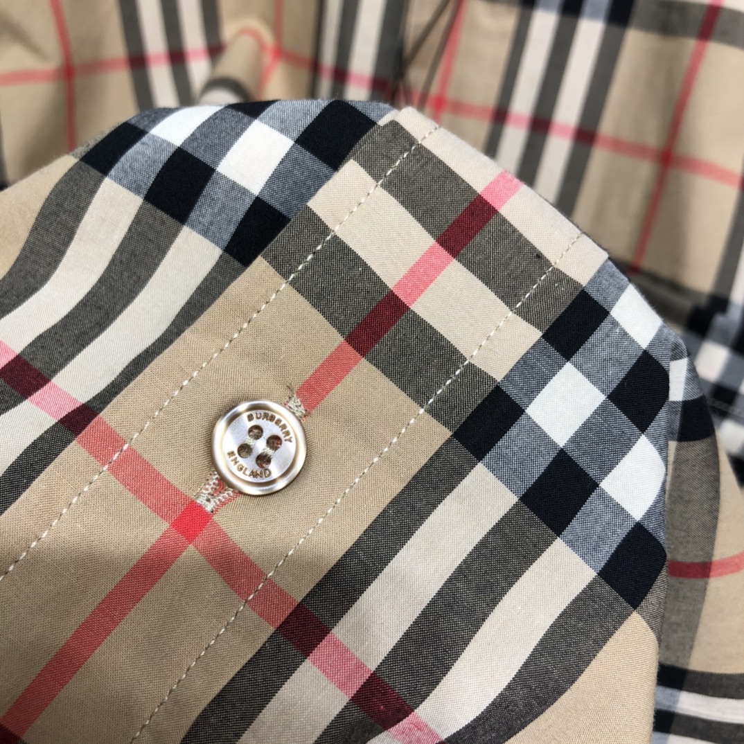 Burberry Shirt Short-sleeve Monogram Motif Stretch