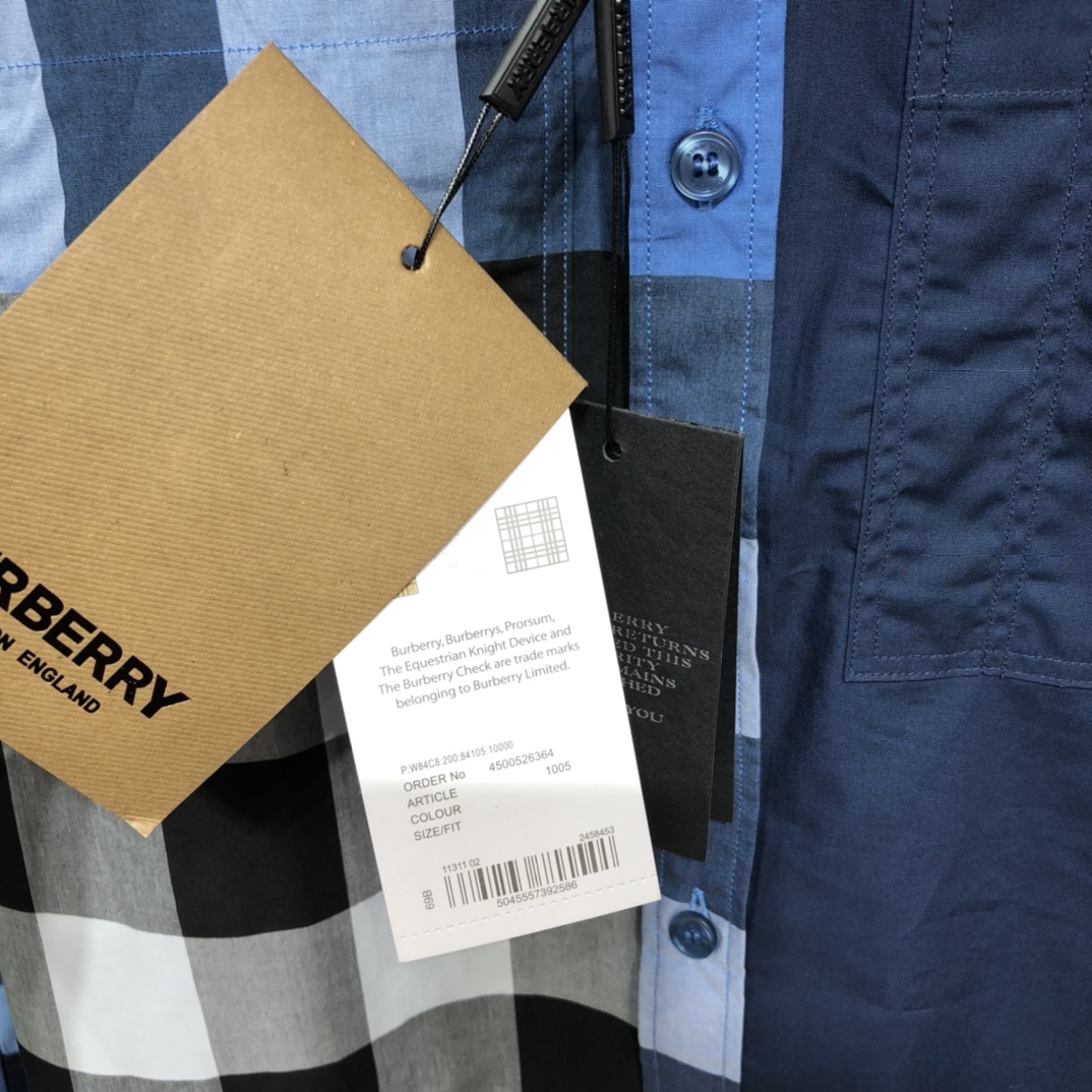 Burberry Shirt Check Cotton Poplin