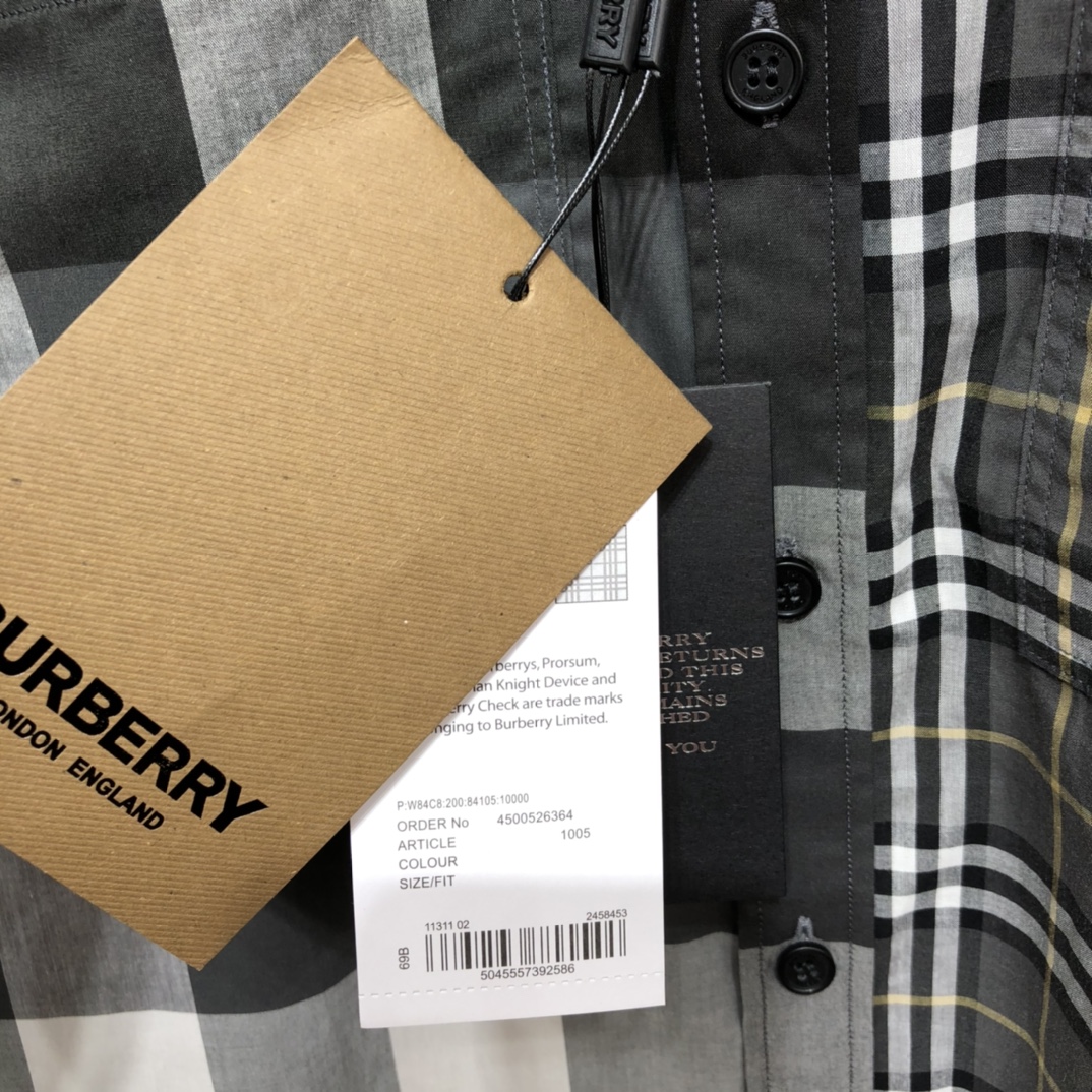 Burberry Shirt Check Cotton Poplin