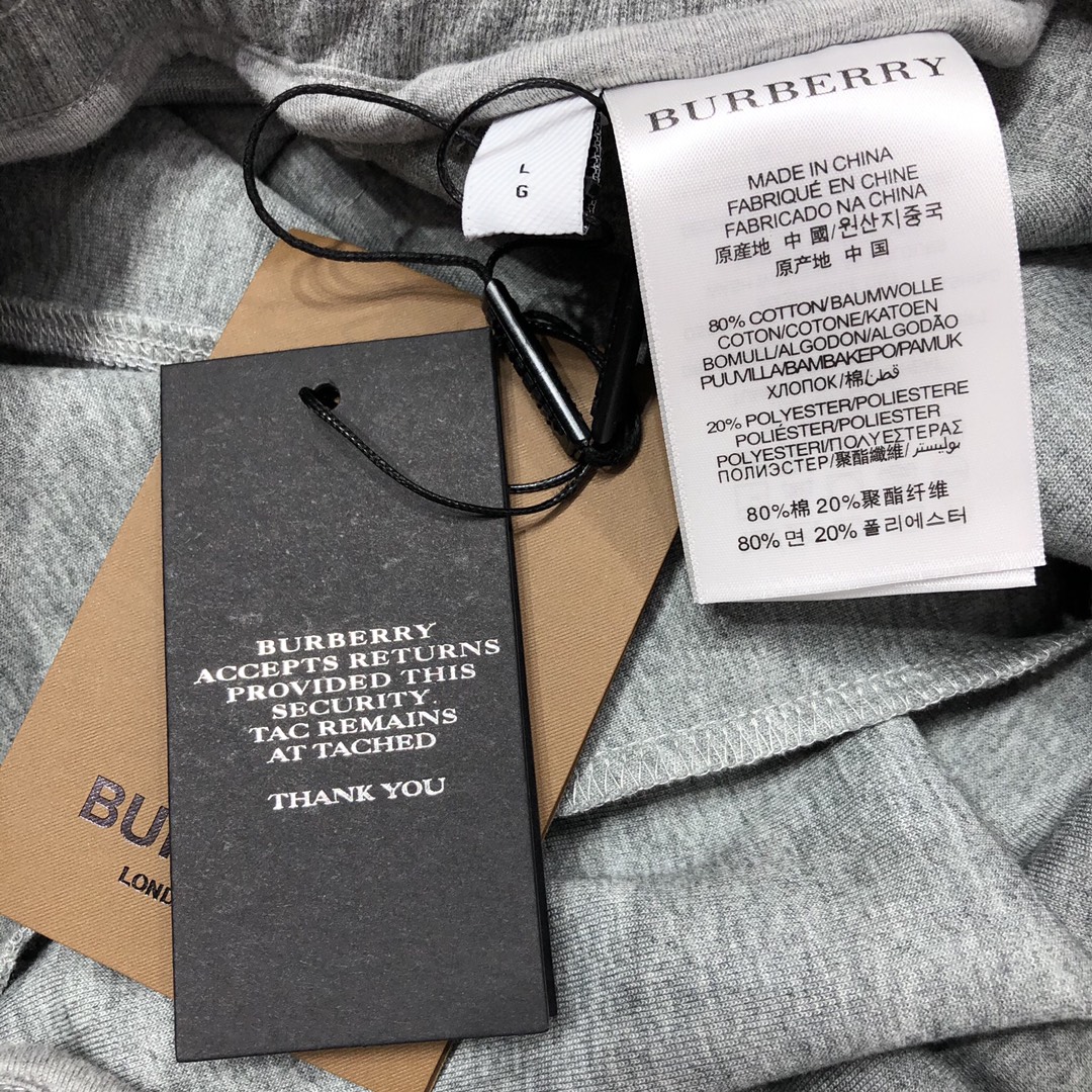 Burberry Pants Cotton Jogging in Black