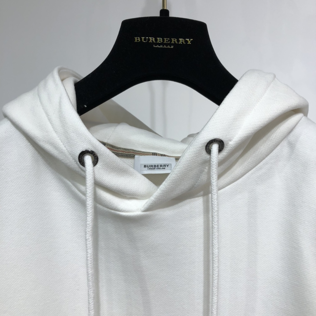 Burberry Hoodie Monogram Print-lined Cotton